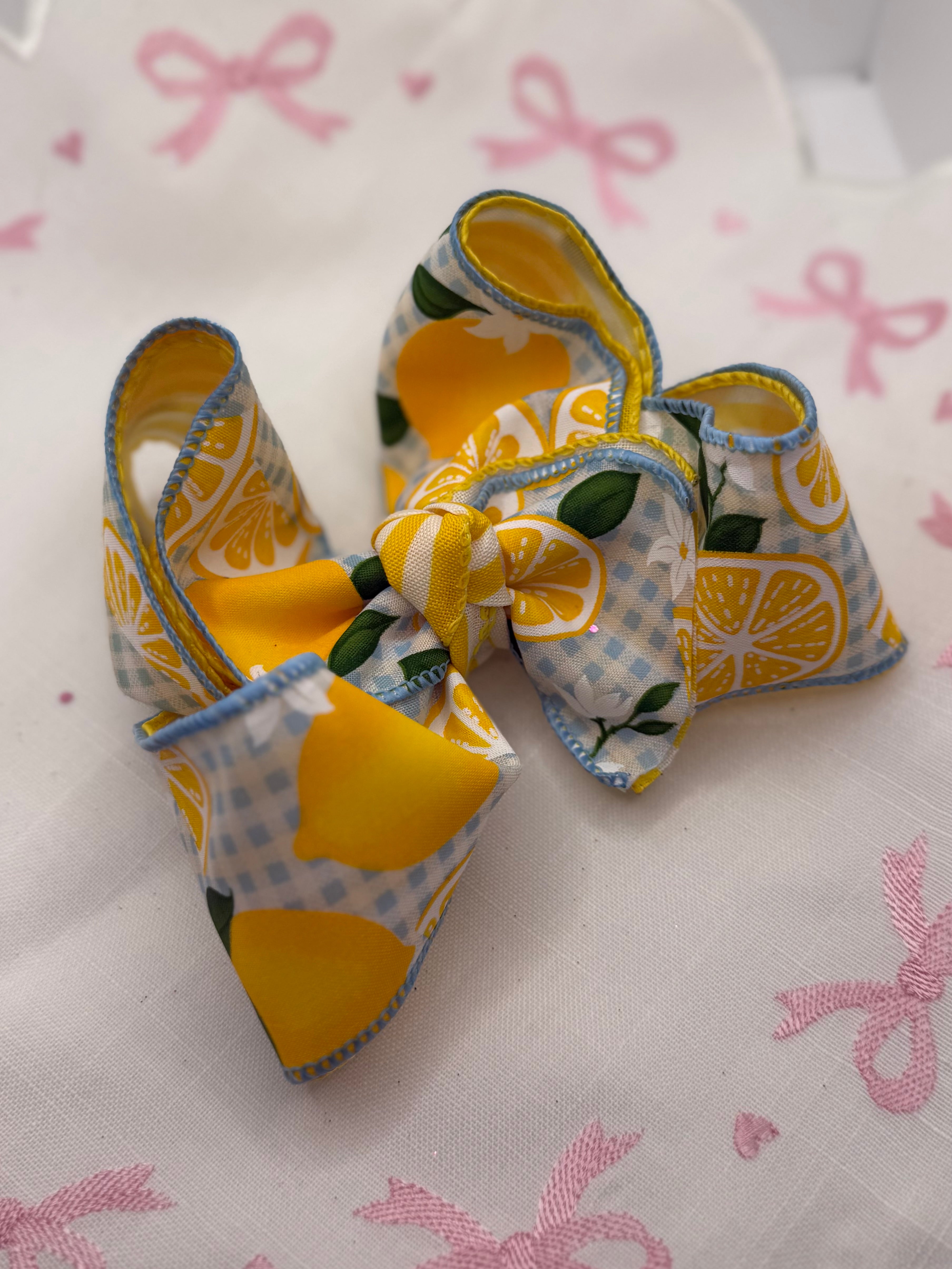 Lemon Bow(6inch clip)